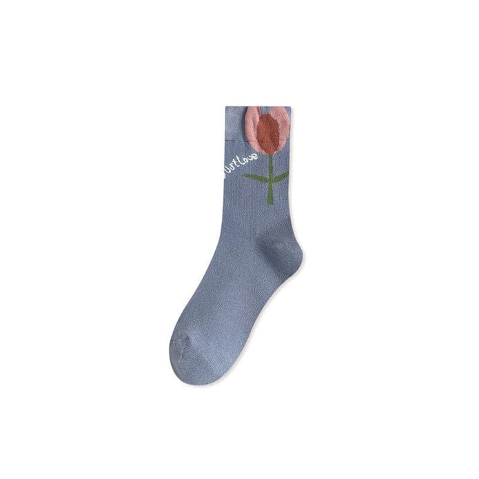 Witty Socks Socks Floral Delight Blue Floral Delight