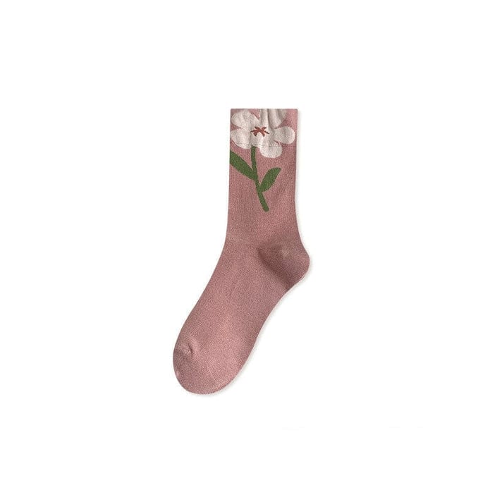 Witty Socks Socks Floral Delight Pink Floral Delight