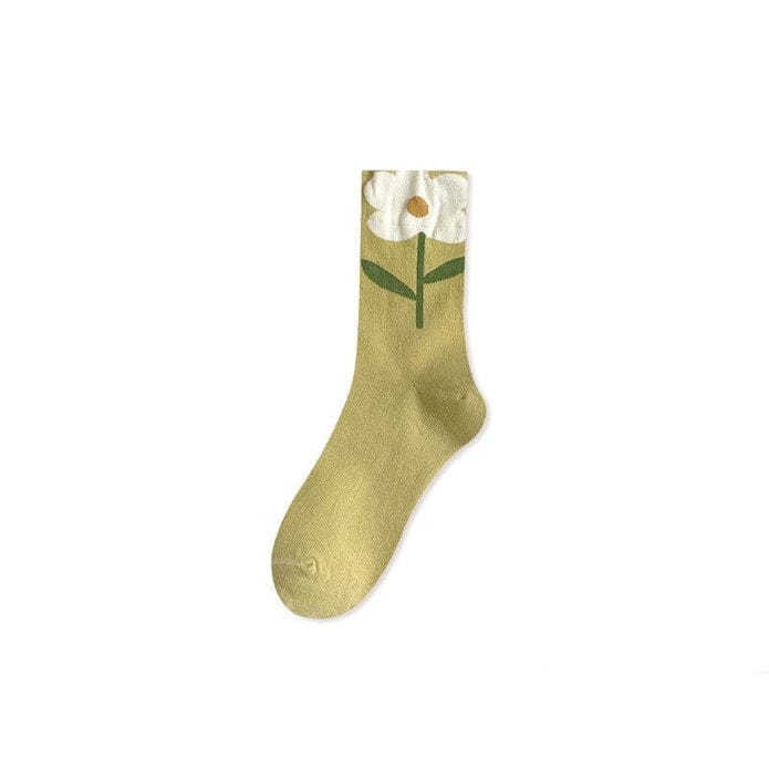 Witty Socks Socks Floral Delight Yellow Floral Delight