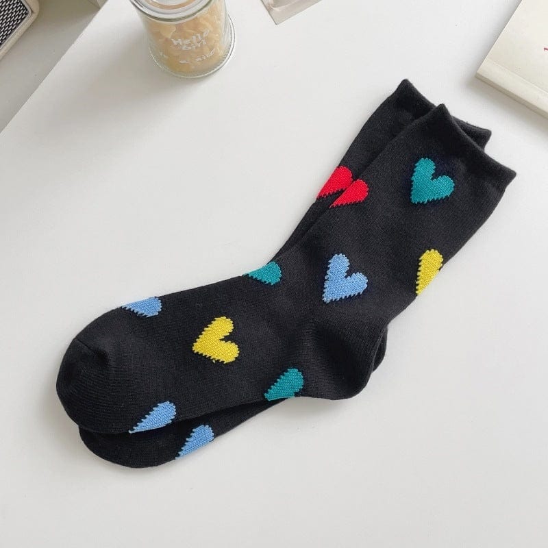 Witty Socks Socks Hearts Everyday Black Hearts Everyday