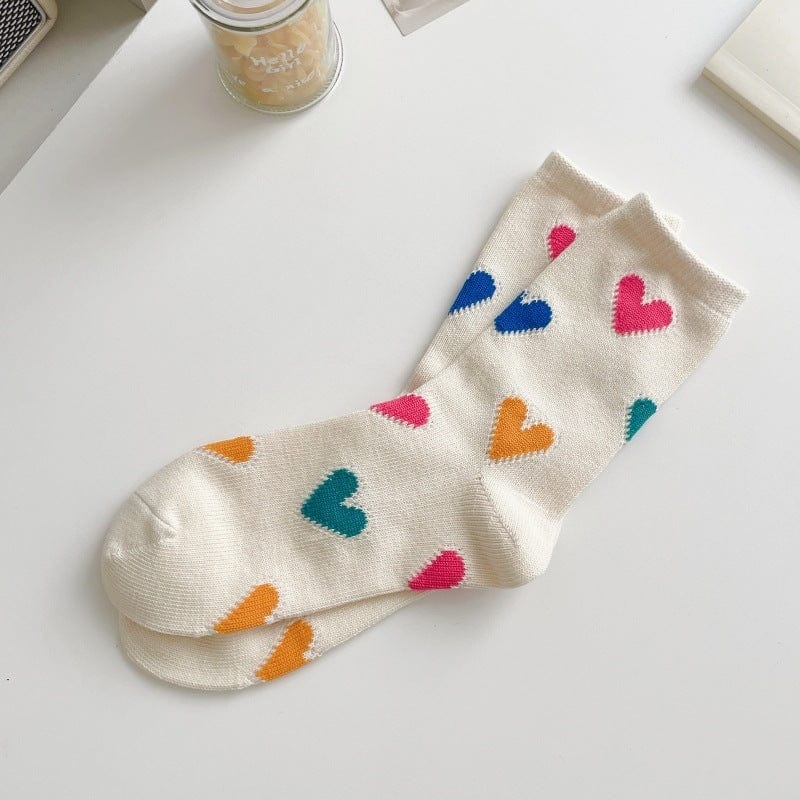 Witty Socks Socks Hearts Everyday White Hearts Everyday