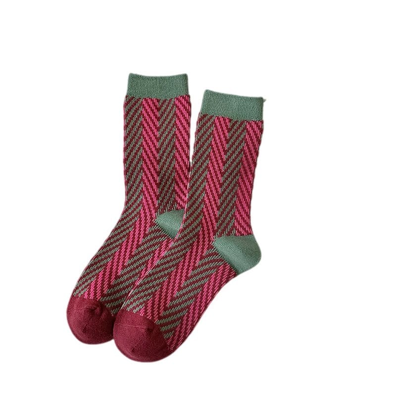 Witty Socks Socks Retro Red Retro Mint Collection