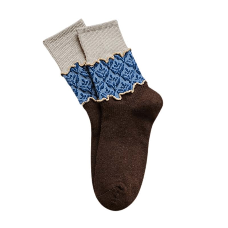 Witty Socks Socks Coffee Floral Stitch Coffee