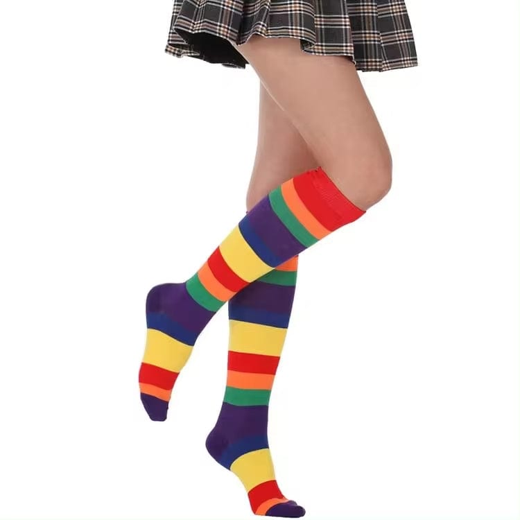 Witty Socks Socks Knee High Rainbow Knee High Striped Collection